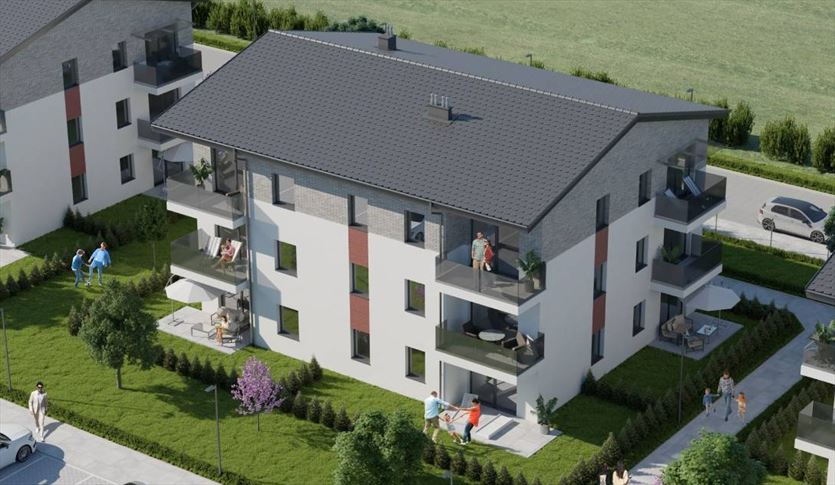 Sprzedaż mieszkań z balkonem albo tarasem, Image Developer sp. z o.o., Czernikowo